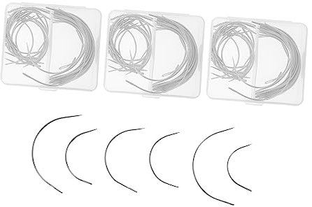 HOODANCOS 40piezas Agujas Curvas Tipo c De Unidades Agujas De Tejer Curvas Para Reparación De Tejidos Para Coser Mano Esquinas y Bordes Difíciles