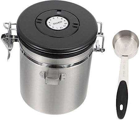 TOPBATHY Stainless Steel Coffee Can Airtight Storage Container Bean Sealed Bottle Sealed Jar Storage Jar