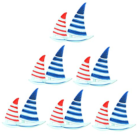 PRETYZOOM 6 Piezas Imán De Refrigerador Imanes para Nevera Imanes para Manualidades Decoración Náutica En Miniatura Decoración del Refrigerador Enviar Imanes De Nevera Heladera Resina