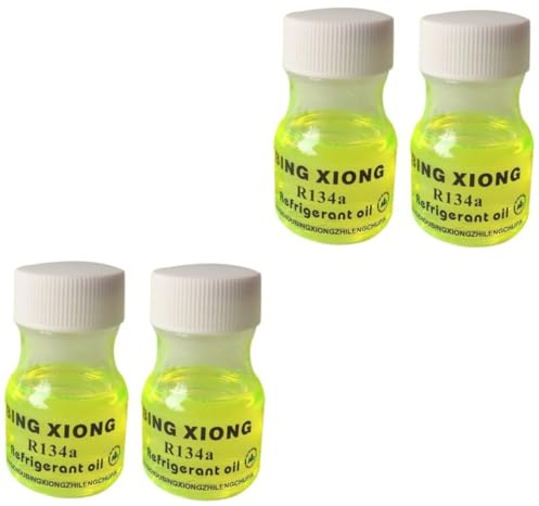 Beatifufu 4 Piezas Detector De Fugas Fluorescente para Aires Acondicionados De Automóviles. Colorante De Aire Acondicionado Aceite Refrigerante Aceite De Aire Acondicionado Green