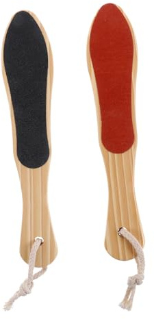 FRCOLOR 2stücke Holz Fuß Schrubben Bord Fuß Massage Pinsel Pediküre Pflege Werkzeug Fußpeelingbrett Für Pediküre-haushalt Professioneller Gebrauch