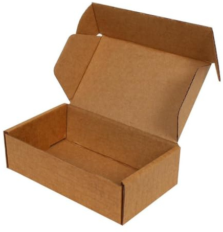 NoblesBox Folding Box 140 x 80 x 40 mm - Maxi Letter Box, Folding Box for Shipping, Post, Book Sending, Rectangular, Stable, Brown, Shipping Box (25)
