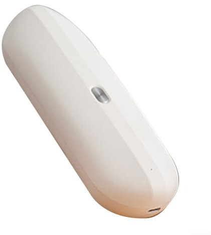Abrelatas de lata, abrelatas automático, abrelatas eléctrico recargable, operación sin esfuerzo para alimentos, borde liso (blanco)