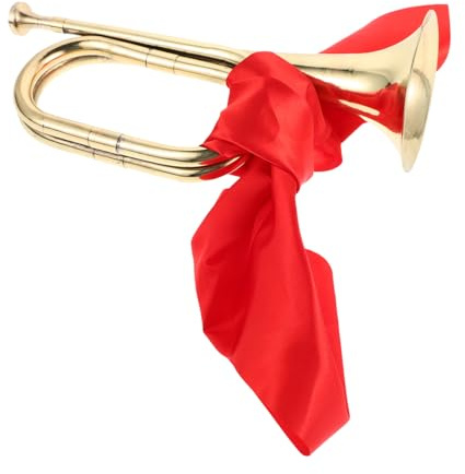 Toddmomy Blechblasinstrument Für Anfänger Aus Messing Tragbar Mit Auswechselbarem Mundstück Für Band Und Musical Für Schulbands Und Marschformationen