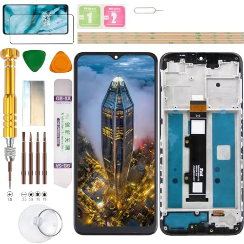 Gadget Troops LCD-skärmmontering för Motorola Moto G20/G30 XT2128-2, MC39E, XT2128-1, MC39C, XT2129-2, MC390, XT2129-1, MC391, XT2129-6 skärmersättningskit