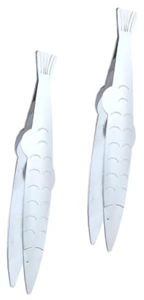 Warmhm 2pcs Fish Bone Removers Kitchen Gadget Cooking Tweezers Fish Bone Clip for Cooking and Removing Food Hair Tweezer