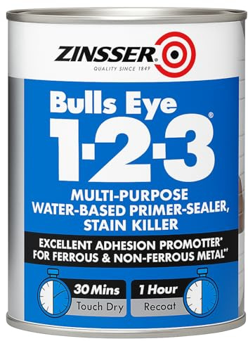 All-Purpose Primer Sealer & Stain Blocker 500ml – White – Interior & Exterior Paint Primer – Quick Dry, Ready Mixed, Adheres to All Surfaces – Covers Stains & Odours