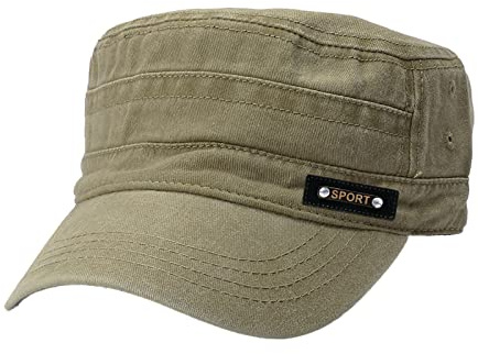 Cappello da baseball invernale da uomo e donna, in cotone, con visiera parasole, cachi, Taglia unica