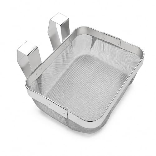 Cestello pulitore ultrasonico a maglia extra fine in acciaio inox, 12,7 x 10,2 x 4,4 cm