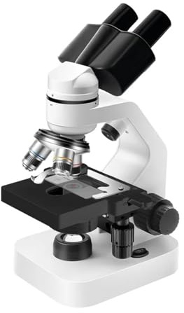 Microscopios, Microscopio Binocular Compuesto 40X-2000X HD, Microscopio metálico for Laboratorio biológico, Kit Educativo for observación científica, Diapositivas LED