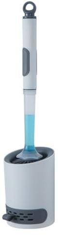 Escobilla de Baño con Dispensador de Jabon, Escobilla WC de Silicona Flexible, Escobillas de Baño con Dispensador Recargable, Escobillas de Baño Rellenable con Detergente.