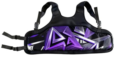 Okiyakusama Protection des Côtes pour Karting, Adaptée Aux Enfants et Aux Adultes, Gilet de Karting, équipement de Conduite, Ergonomique, Respirant et Polyvalent, Violet