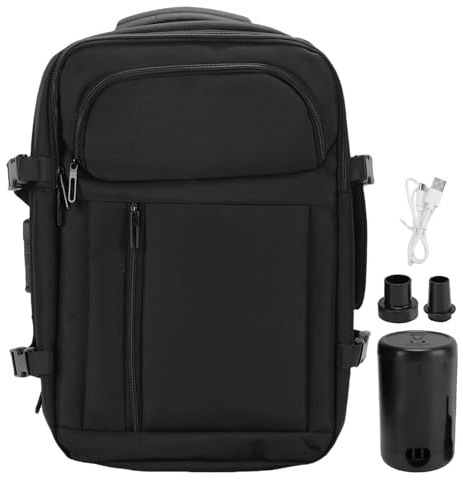 AUNMAS Expandable Vacuum Backpack, Compression Airtight Bag with Combination Lock for Laptop Clothes Luggage Strap Phone and Umbrella Storage