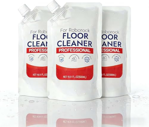 Limpiador de Suelos, 500ml Original x3, Fórmula Concentrada, Proporción de Dilución 1:300, Compatible con Roborock Robot Aspirador y Fregadora Húmedo y Seco