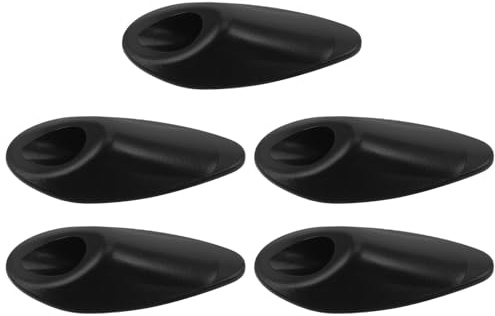 Abaodam 5 Pezzi Passacavo Telaio Bici in Fibra di Nylon Nero Design Incassato, Applicazione Versatile e Montaggio Semplice per Kit Riparazione Bicicletta
