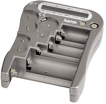 HAMA Tester universale per batterie ricaricabili, con display LCD