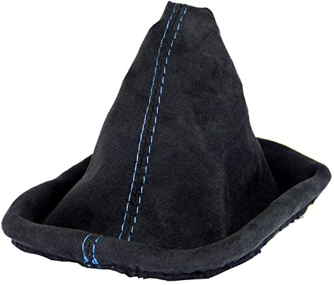 Schaltsack für VW Golf 4 IV & für Bora - Bj. 1997 - 2006 - weiche Mikrofaser - Schwarz - Blau - Schaltmanschette - Manschette für Gangschaltung - Schalthebelmanschette für Schaltgetriebe - A0126