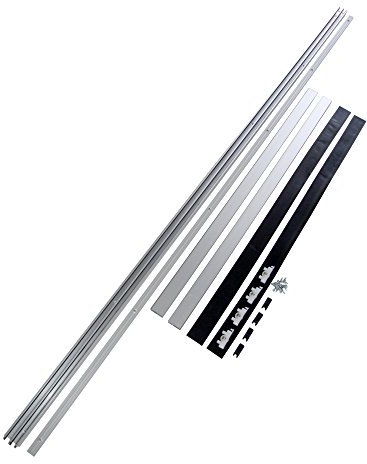 Henderson Zenith Sliding Glass Cabinet Door Kit, 1.5m, 25kg Capacity