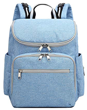 Baby Wickelrucksack Wickeltasche Windeltasche Mit Kinderwagengurte Wasserdichte Mutterschaft Wickeltaschen Multifunktional Babytasche Reiserucksack Rucksack Blau 28 * 14 * 37CM