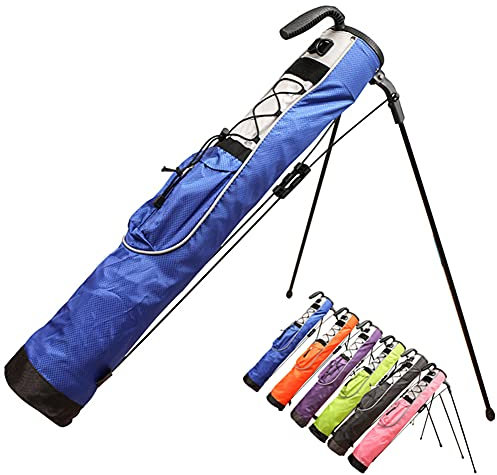 ACXZ Golfbag Lightweight Stand Carry Bag Sunday Pencilbag Golftasche 0,77 kg (Schwarz, Grün, Pink, Blau, Orange, Lila)
