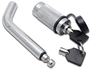 Baceyong 5/8 Locking Hitch Pin And Cover Truck Trailer Receiver Safety Tow Bar + 2 Keys - Boat/Trailer/Caravan / 4x4 / Hitch/RV