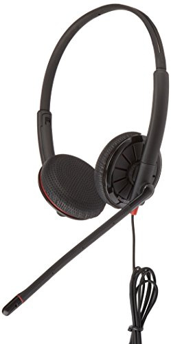 Plantronics Blackwire C325 Stereo 3.5mm & USB corded Headset for PC, Tablet, & Mobile Phone (Renewed)