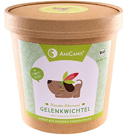 AniCanis Bio Kräutermix Gelenkwichtel für Hunde - Gelenke Bewegung - 125g | vom Tierheilpraktiker, mit Harpagosid & Brennnesselblättern, Bewegungsapparat, Agilität, ohne Zusatzstoffe