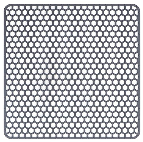 Matte für Spülbecken, 26,5x26,5 cm, Spülbecken Einlage Matte, Spülbeckeneinlage Groß, für Edelstahl und Keramik Spülen spülmaschinenfest