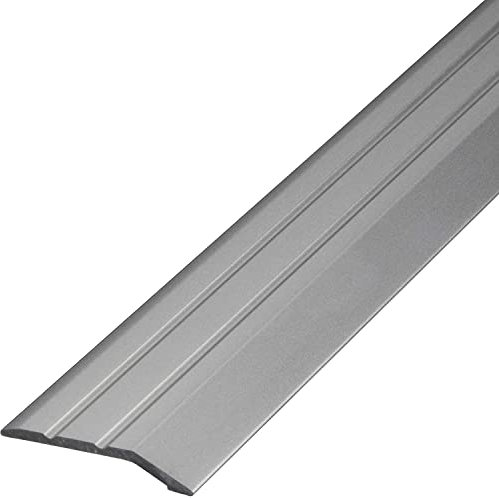 Gedotec Aluminium Transition Profile Self-Adhesive End Profile Aluminium | Floor Strip Height Adjustment | Compensation Profile Silver Anodised | Cover Strip 90 cm | 1 Piece