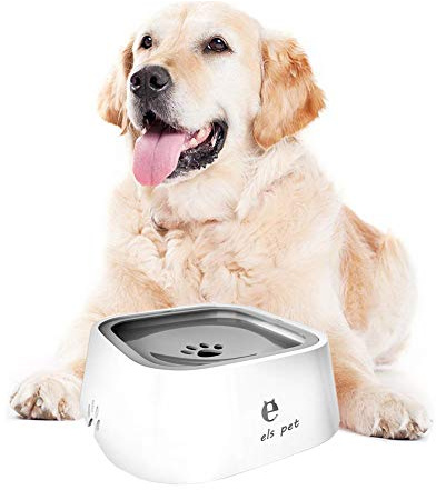 Wassernapf für Hunde, Auslaufsicher mit Karbonfilter, Slow Trinknapf mit rutschfest, Anti Schlabber für Haustiere Innen Draußen Auto