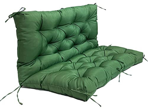 URBERY Bankauflage mit Rückenteil Sitzbankauflagen Stuhlkissen Bankkissen für Hollywoodschaukel rutschfest Gartenbank-Auflage Sitzpolster (A 150x100x10cm)