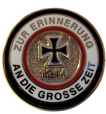 WW1 Deutschland 1914 Abzeichen Emaille Brosche Runde Button Pin Abzeichen Pin für Kleidung Rucksack Hut Zubehör