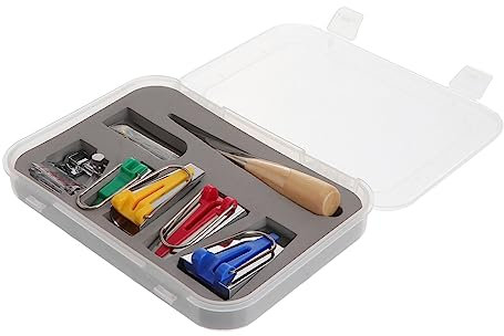 EXCEART Box of Binding Foot Set Mit Schrägbandformer Ahle Und Ball-pins Näh Und Quilting-Set Für Präzise Stoffverarbeitung Und Designs