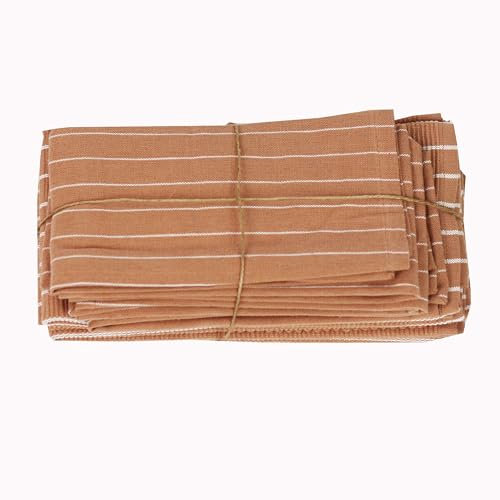 4er Set Platzsets Taupe, Baumwollservietten - Stoffservietten aus 100% Baumwolle - 4er Set - Stoff Servietten