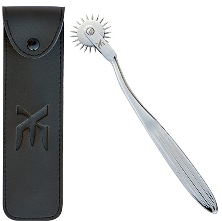 XE Wartenberg Neuro Pinwheel en Acier Inoxydable – Moulinet pour Neurologique Nerf réaction Test, Moulinet à Rouleau pour Tester la Sensibilité Nerf