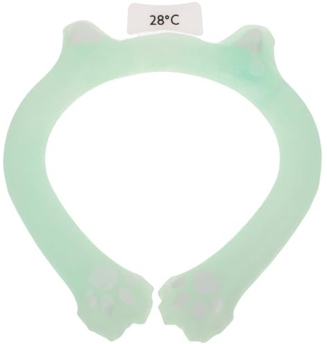 FRCOLOR Neck Cooling Tube Reusable Neck Cooler for Summer Cooling Ice Cold Ring Comfortable Lightweight Green