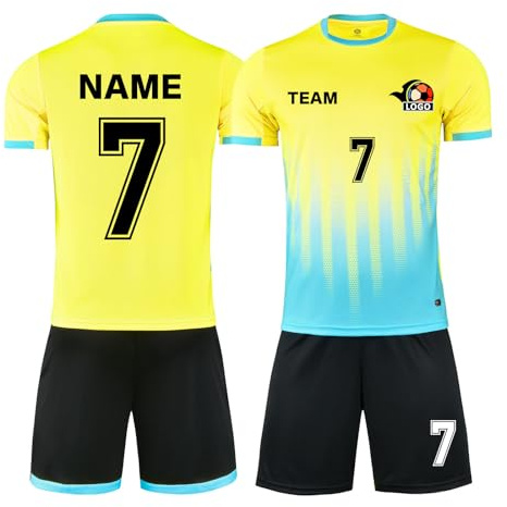 LAIFU Personalisierbares Fußballtrikot für Erwachsene Personalisierter Name Nummer Logo Benutzerdefinierte Kindertrikot Atmungsaktives Fußballtrikot