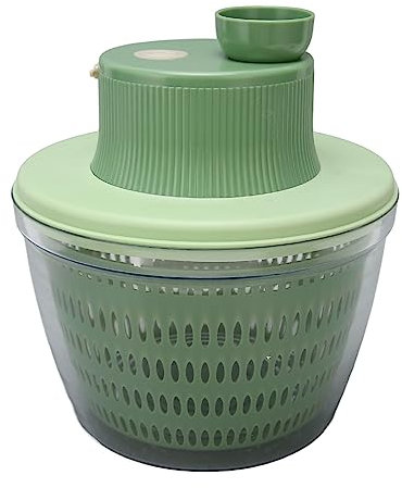 Dekaim Séchoir à légumes électrique et essoreuse à salade, 2 en 1 avec chargement USB pour oignons, ail, persil, vert, 1200 tr/min