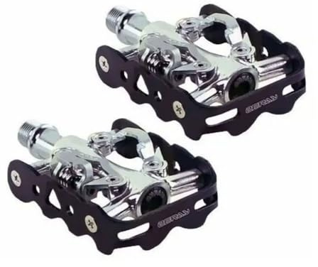 ZERAY ZP-101Z / Pedales MTB, BMX, Urbano... de Doble Cara Plataforma y Automáticos con Calas SPD y Reflectores Opcionales