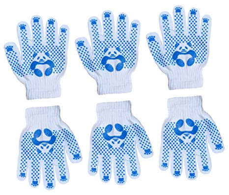 FUNOMOCYA 3paare Gartenhandschuhe Für Junge Mädchen Aus Polyester-baumwolle Atmungsaktive Arbeitshandschuhe Mit Gestrickten Bündchen Für Gartenarbeit Und Heimwerkerarbeiten Waschbar Und