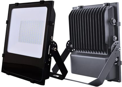 VDLLQYN Luci di sicurezza a LED Proiettore for esterni IP66, Luce di inondazione da lavoro a LED in alluminio 50-300w LED for cortile, giardino, stadio, parco giochi(300W)
