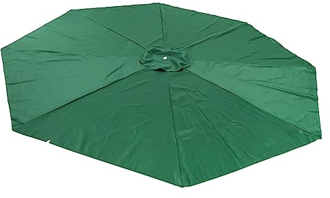 Luxshiny 1 pieza Sombrilla de Playa Portátil Protección UV Toldo Antiviento para Jardín y Patio Color Verde Oscuro Sin Soporte Incluido