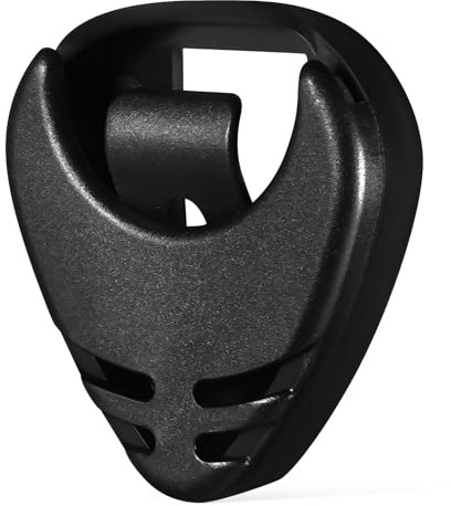 Alasum Portaplettri Organizer Compatto Autoadesivo Molla in ABS Nero per Chitarra per Conservare Fino a 4 Plettri Accessorio per Chitarra Elettrica e Acustica