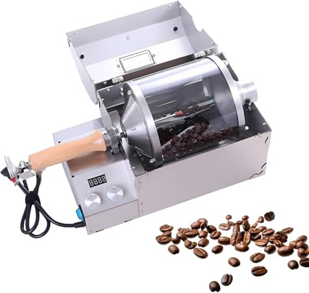 Máquina De Tostado De Café Y Tostador De Café En Casa 100–400g Con Tambor De Acero Inoxidable, Tostadora De Granos Para Home Barista Y Uso Doméstico