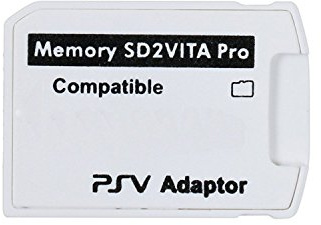 LEXINCHENG Adaptateur SD2Vita Pro 5.0 pour Carte mémoire Micro SD PSVITA de PS Vita 3.60~3.6X Henkaku, Couverture complète, Soutien 128-256GB MicroSD