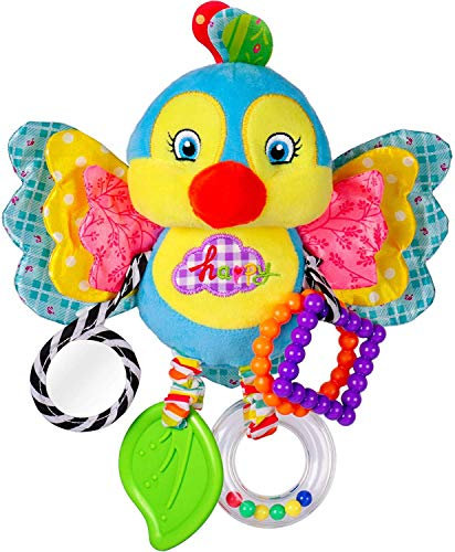 Gutsbox Baby Spielzeug, der Vogel - hochwertiges Kleinkindspielzeug - Greifling Anhänger stärkt die Eltern-Kind-Beziehung - ab 0-24 Monate