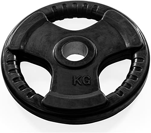 Dione 1x 25 kg Hantelscheibe 50mm - Olympic Gummi-Tri-Grip – Gewichtsplatte