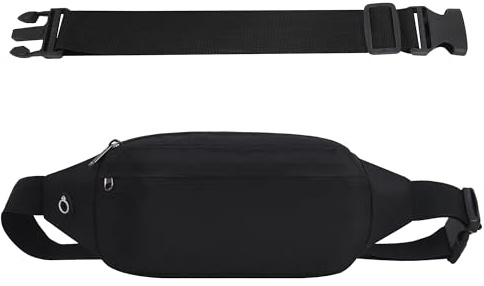 IHIGOGOFA Bauchtasche Gürteltasche Hüfttasche mit Einem 30 cm Verlängerten Gürtel Unisex Modern Umhängetaschen Handytasche für Outdoor Reise Wandern Hundetraining Damen und Herren