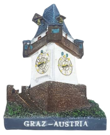 Graz Österreich Kühlschrankmagnet Reise Souvenir Kühlschrank Dekoration 3D Kühlschrank Magnet Aufkleber handbemalt Handwerk Kollektion