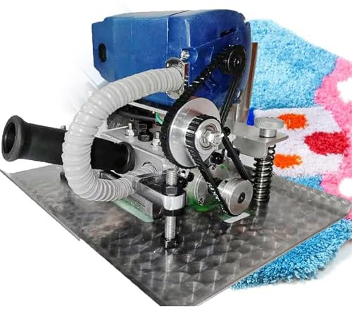 DPQYJPP Máquina de Corte de alfombras Plana portátil, Profundidad Ajustable, Tijeras para mechones de alfombras, tallador césped, para alfombras Hechas a Mano, Alfombra Limpia con mechones
